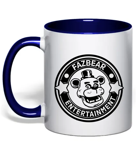 Чашка с цветной ручкой Fazbear entertainment Глубокий темно-синий фото