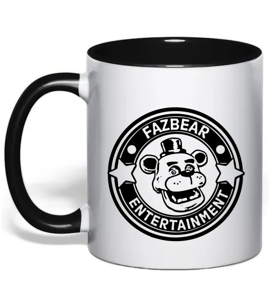Чашка с цветной ручкой Fazbear entertainment Черный фото
