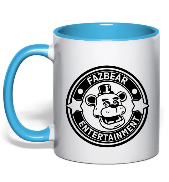 Чашка с цветной ручкой Fazbear entertainment Голубой фото