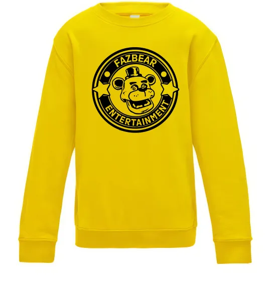 Детский Свитшот Fazbear entertainment Солнечно желтый фото
