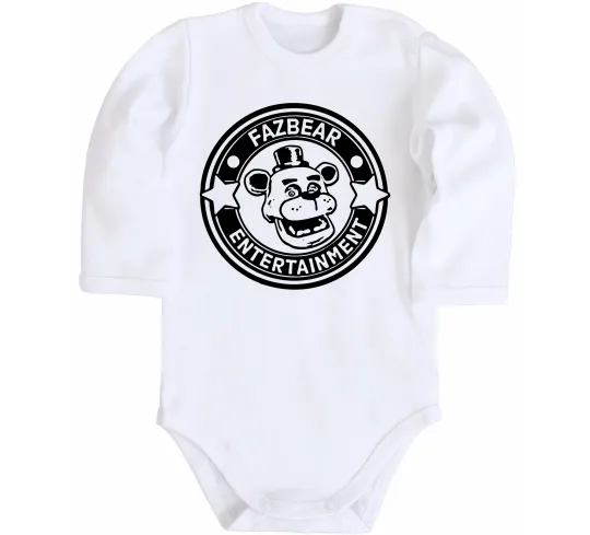 Детский боди Fazbear entertainment Белый фото