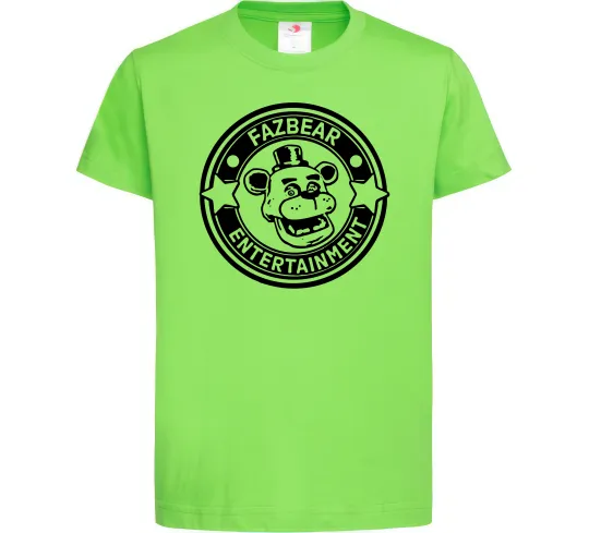 Детская футболка Fazbear entertainment Лаймовый фото