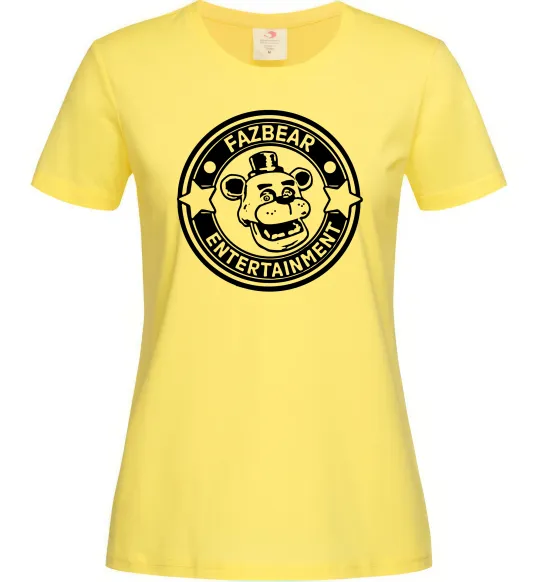 Женская футболка Fazbear entertainment Лимонный фото
