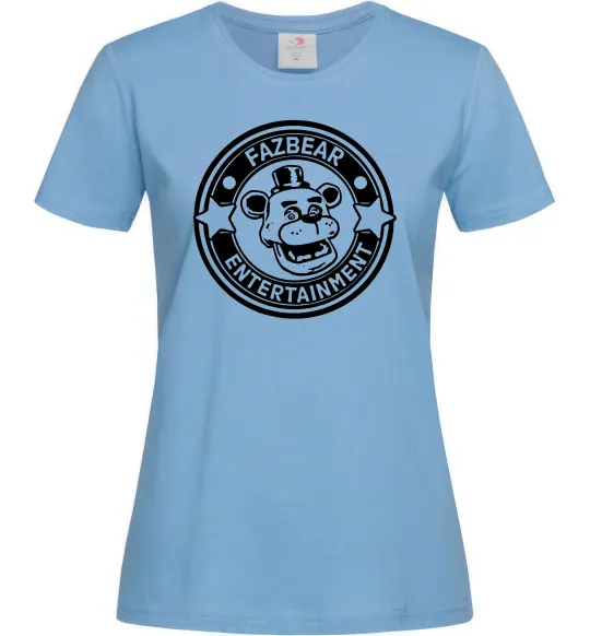 Женская футболка Fazbear entertainment Голубой фото