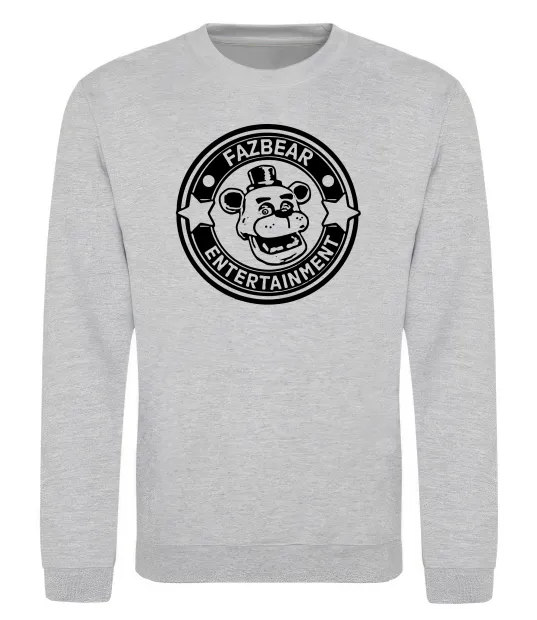 Свитшот Fazbear entertainment Серый меланж фото