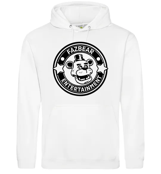 Мужская толстовка (худи) Fazbear entertainment Белый фото