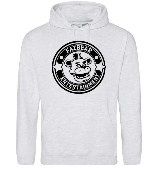 Мужская толстовка (худи) Fazbear entertainment Серый меланж фото
