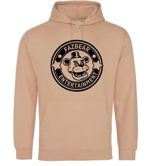 Мужская толстовка (худи) Fazbear entertainment Песочный фото