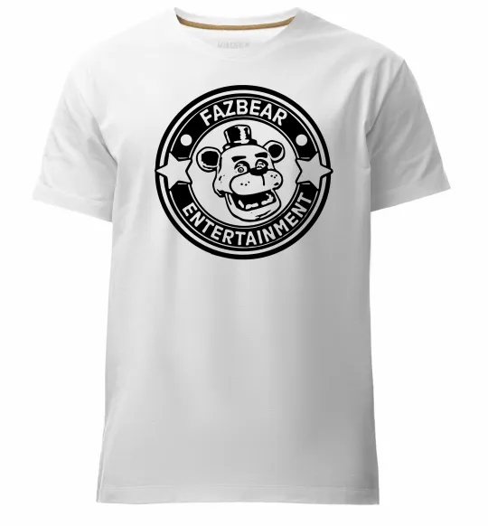 Мужская премиум футболка Fazbear entertainment Белый фото