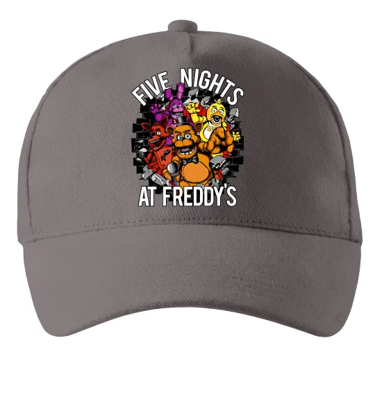 Кепка Five nights at Freddy Сірий фото