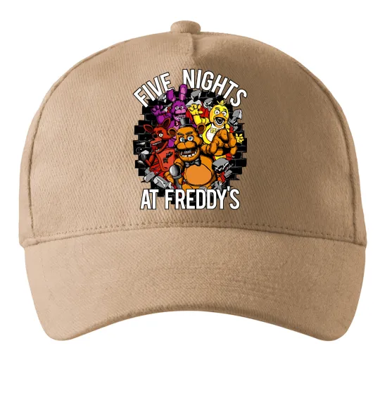 Кепка Five nights at Freddy Песочный фото