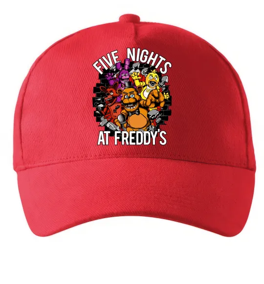 Кепка Five nights at Freddy Красный фото