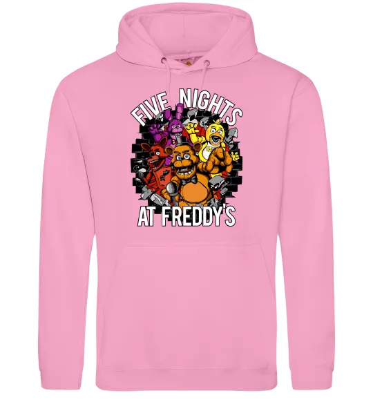 Женская толстовка (худи) Five nights at Freddy Розовый фото
