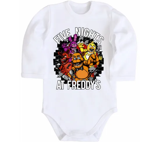 Детский боди Five nights at Freddy Белый фото