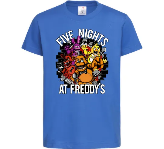 Детская футболка Five nights at Freddy Ярко-синий фото