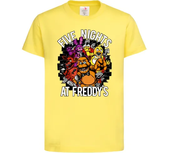 Детская футболка Five nights at Freddy Лимонный фото