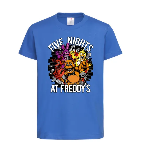 Детская футболка Five nights at Freddy Ярко-синий фото