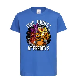 Дитяча футболка Five nights at Freddy Яскраво-синій фото