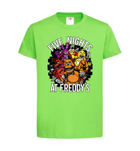 Детская футболка Five nights at Freddy Лаймовый фото