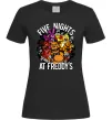 Женская футболка Five nights at Freddy Черный фото