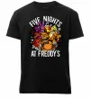 Мужская премиум футболка Five nights at Freddy Черный фото