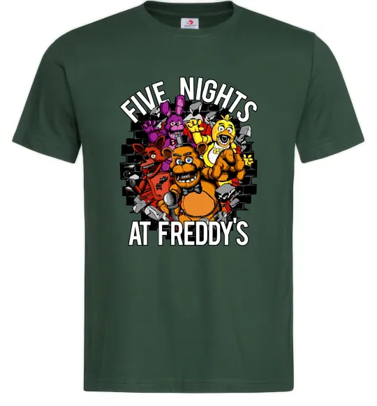 Мужская футболка Five nights at Freddy Темно-зеленый фото