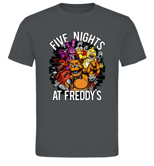 Мужская футболка Five nights at Freddy Графит фото