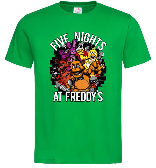 Мужская футболка Five nights at Freddy Зеленый фото