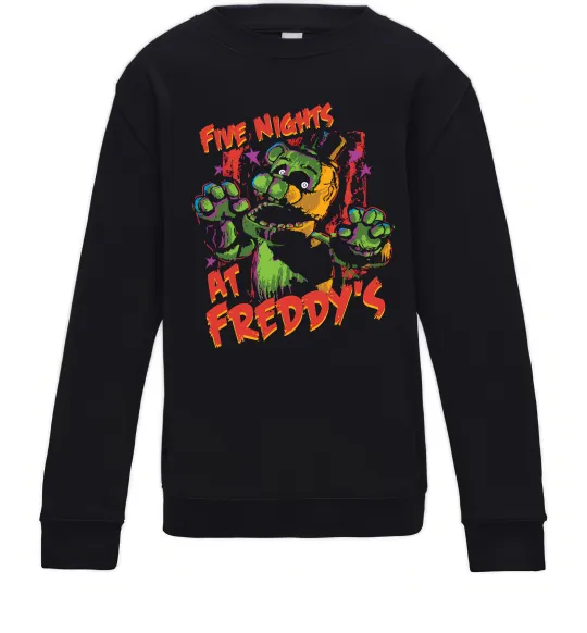 Детский Свитшот Fnaf bear Черный фото