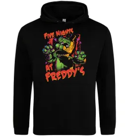 Женская толстовка (худи) Фредді кістки Черный фото