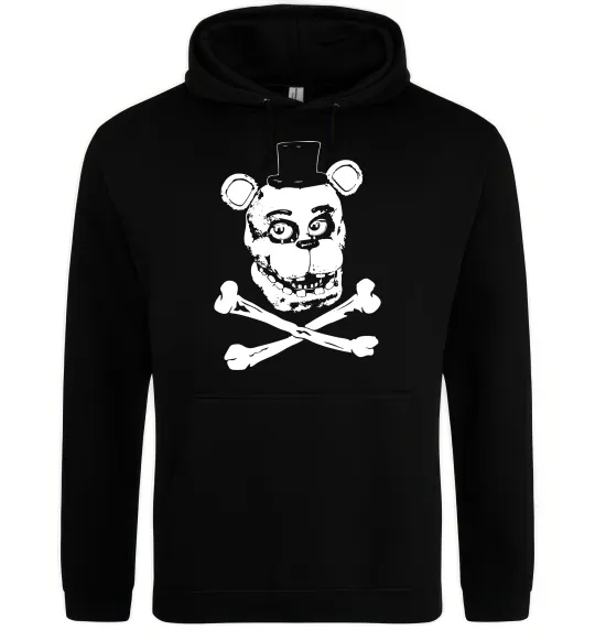 Женская толстовка (худи) Фредді кістки Черный фото