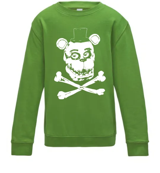 Детский Свитшот Фредді кістки Лаймовый фото