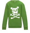 Детский Свитшот Фредді кістки Лаймовый фото