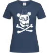 Женская футболка Фредді кістки Темно-синий фото