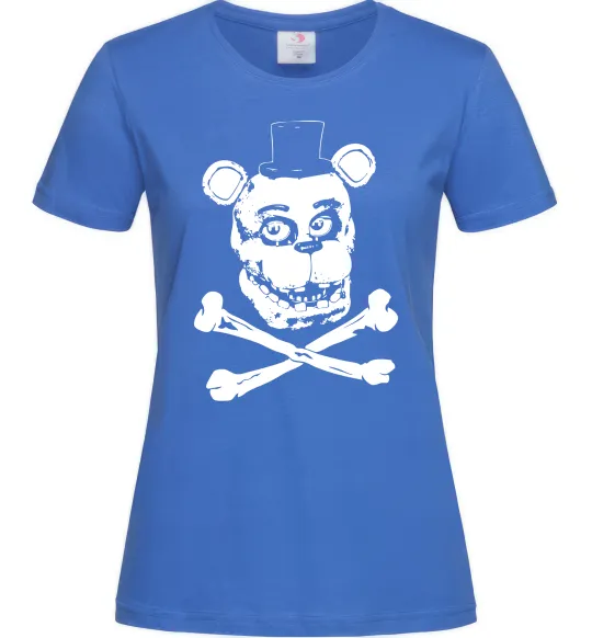 Женская футболка Фредді кістки Ярко-синий фото