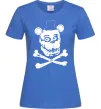 Женская футболка Фредді кістки Ярко-синий фото