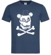 Мужская футболка Фредді кістки Темно-синий фото