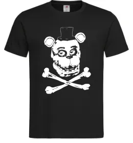 Мужская футболка Фредді кістки Черный фото