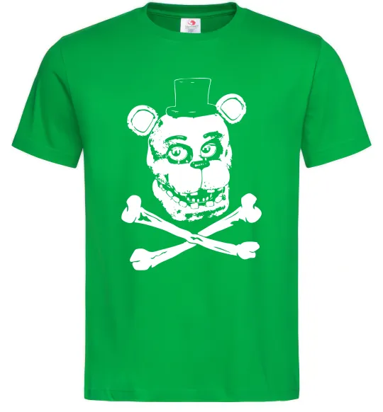Мужская футболка Фредді кістки Зеленый фото
