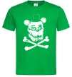 Мужская футболка Фредді кістки Зеленый фото