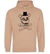 Женская толстовка (худи) Фредді кістки Песочный фото
