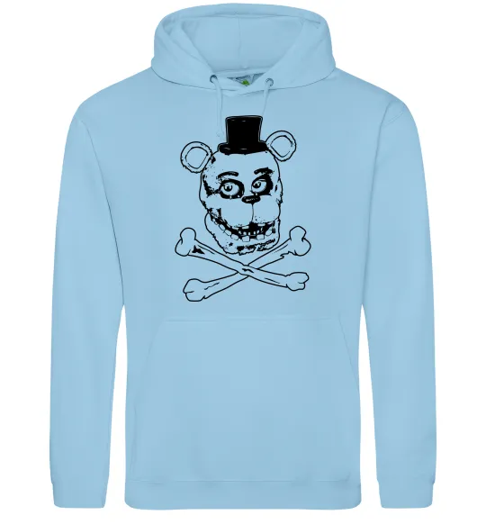 Женская толстовка (худи) Фредді кістки Голубой фото