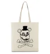 Эко-сумка Фредді кістки Бежевый фото
