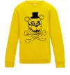 Детский Свитшот Фредді кістки Солнечно желтый фото
