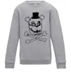 Детский Свитшот Фредді кістки Серый меланж фото