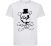 Детская футболка Фредді кістки Белый фото