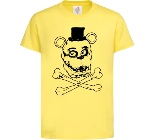 Детская футболка Фредді кістки Лимонный фото
