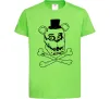 Детская футболка Фредді кістки Лаймовый фото