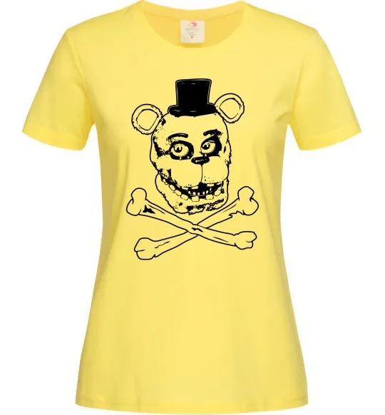 Женская футболка Фредді кістки Лимонный фото