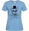 Женская футболка Фредді кістки Голубой фото